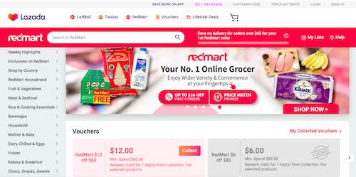 Redmart website