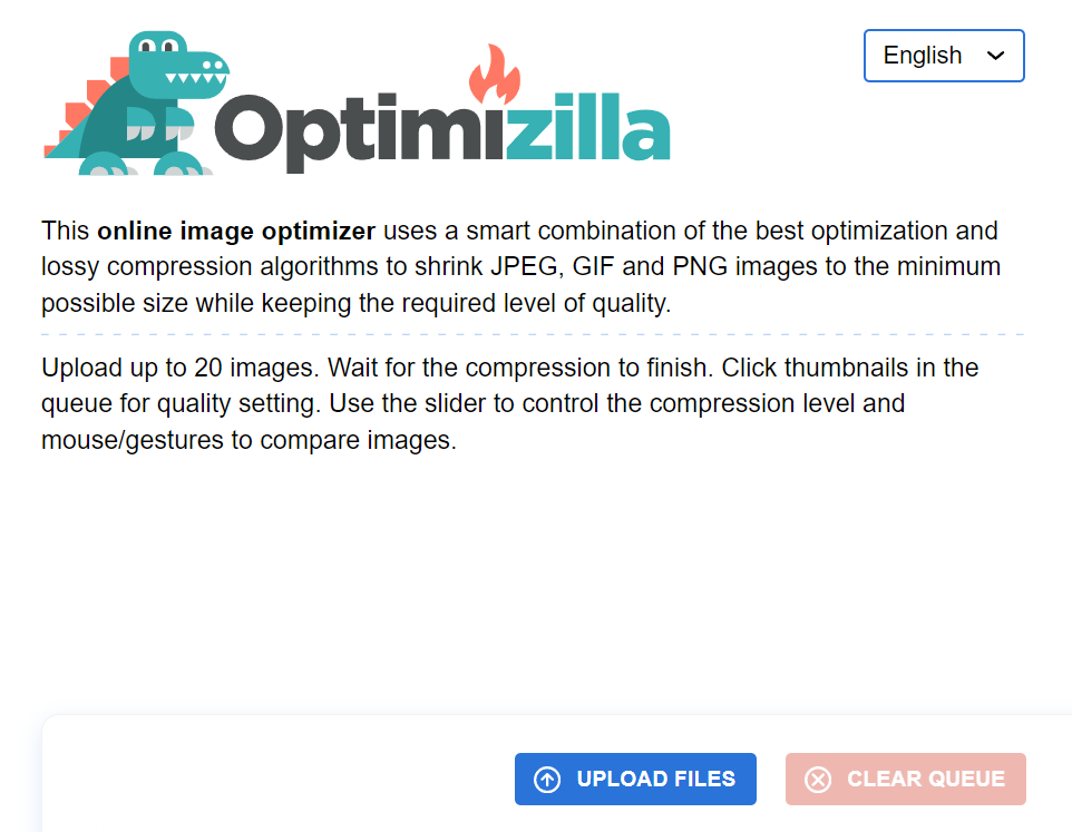 optimizilla image optimisation