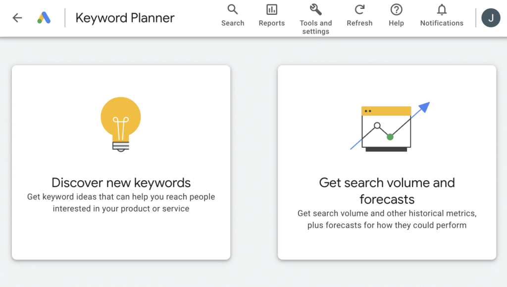 google keyword planner