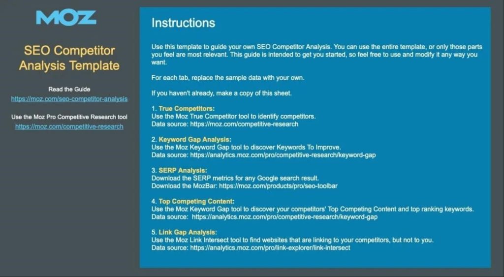 moz instructions