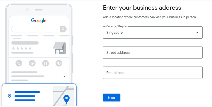 gmb business address