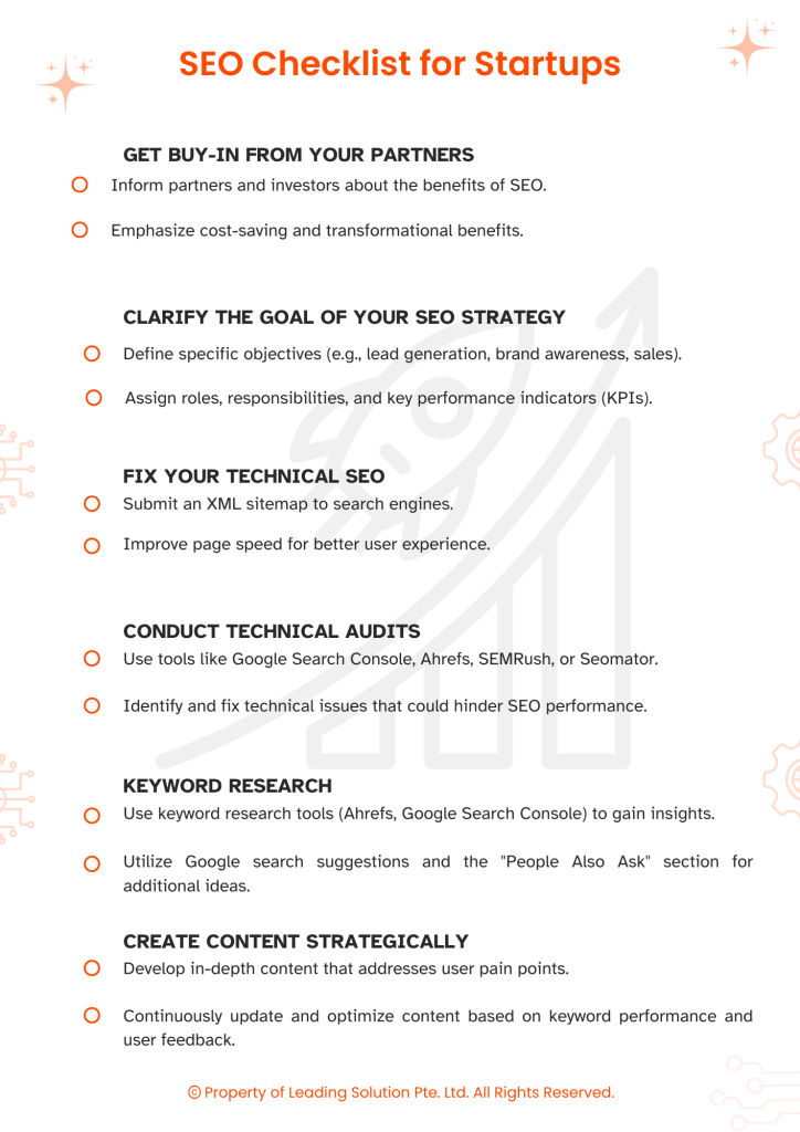 Startup SEO Checklist