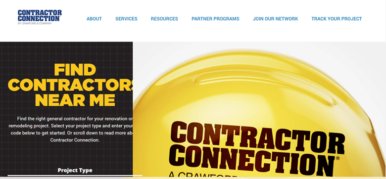 contractor connection home page