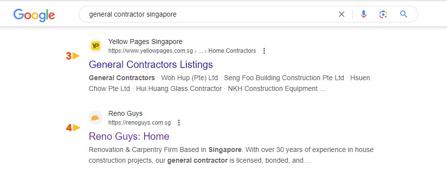 general contractor google search