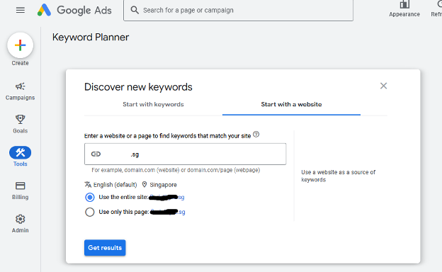 google ads discover new keywords