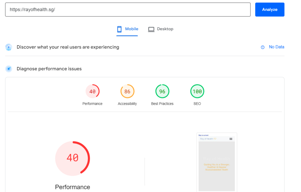 page speed insight