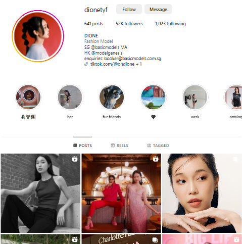 Nano Instagram Influencer Singapore