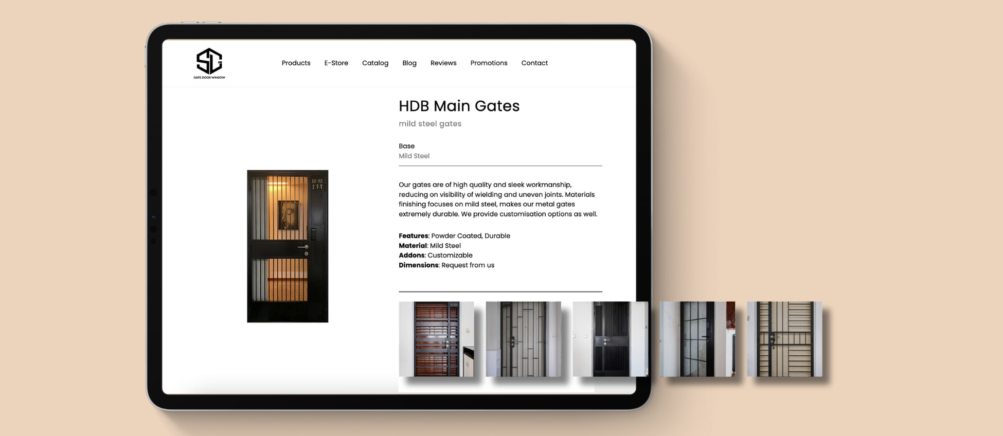 hdb gate product page