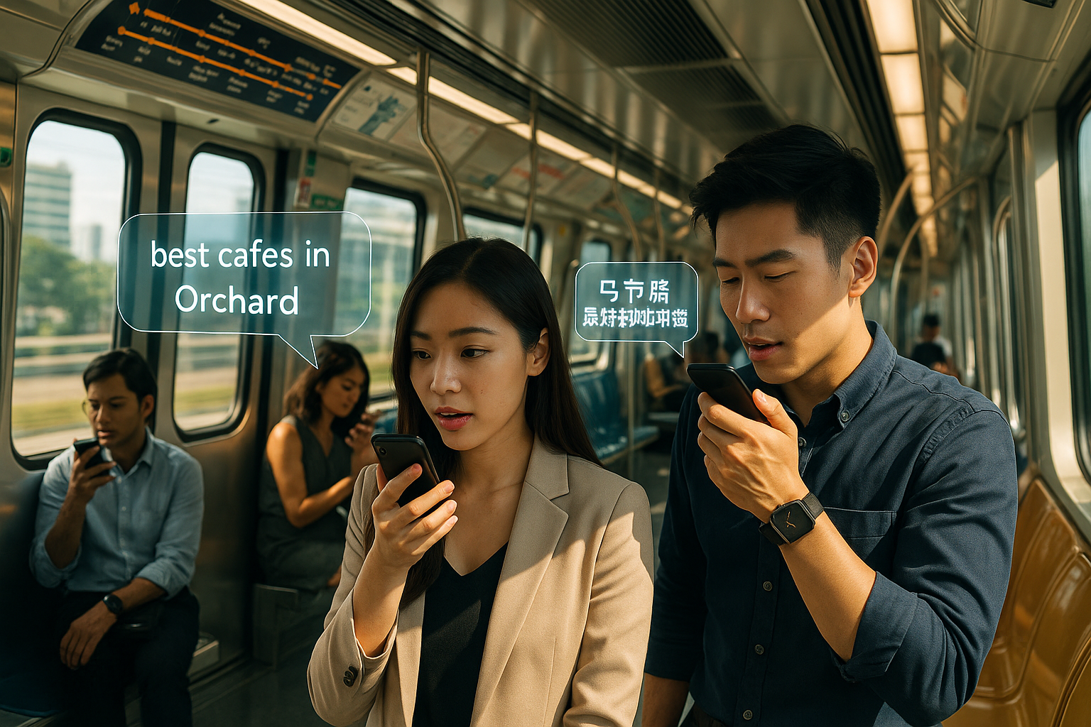 Voice search query using AI