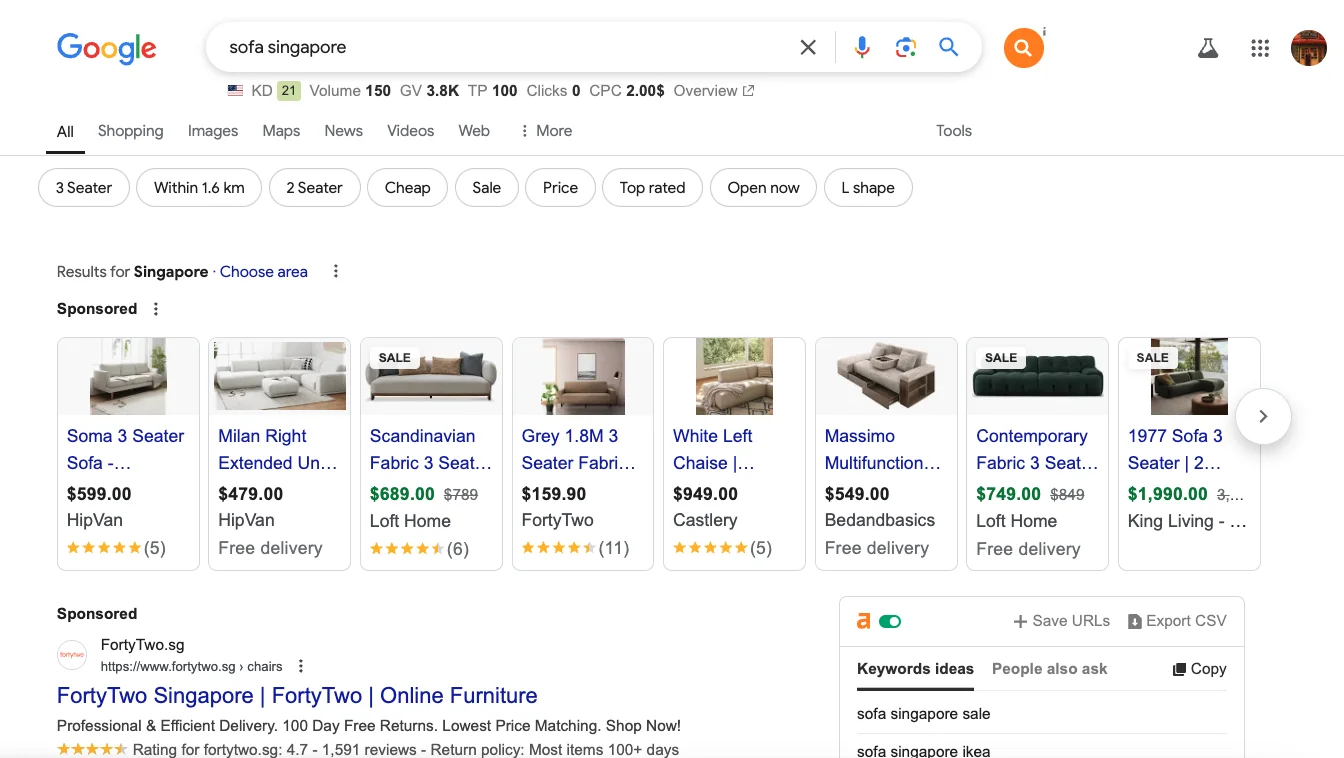 search-intent-sofa-singapore