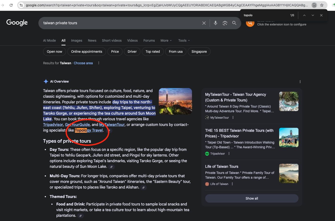 Featured by Google ai results - our client Featured by Google ai results - our client