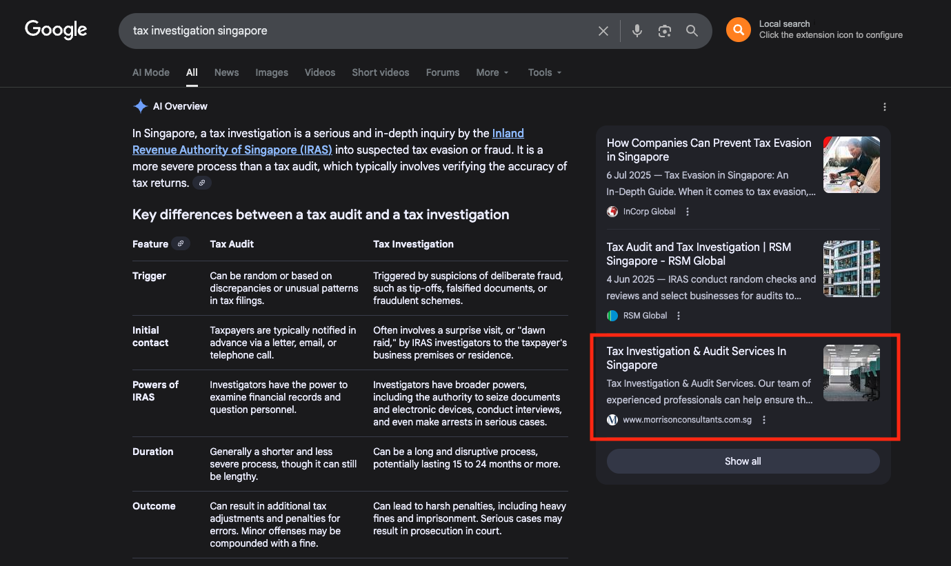 Google AI Snippet 1 Google AI Snippet 1